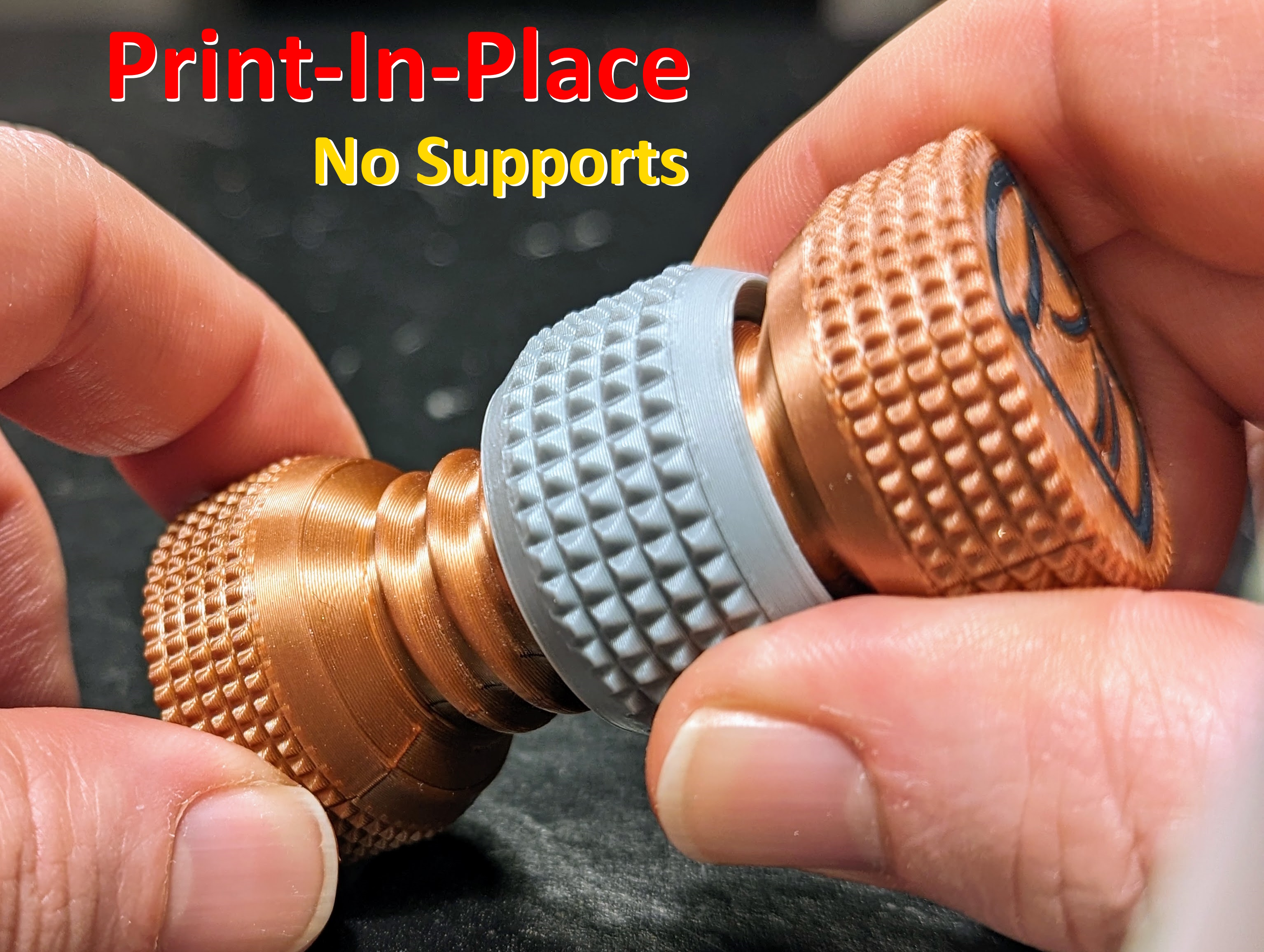 Print-In-Place Fidget Bolt