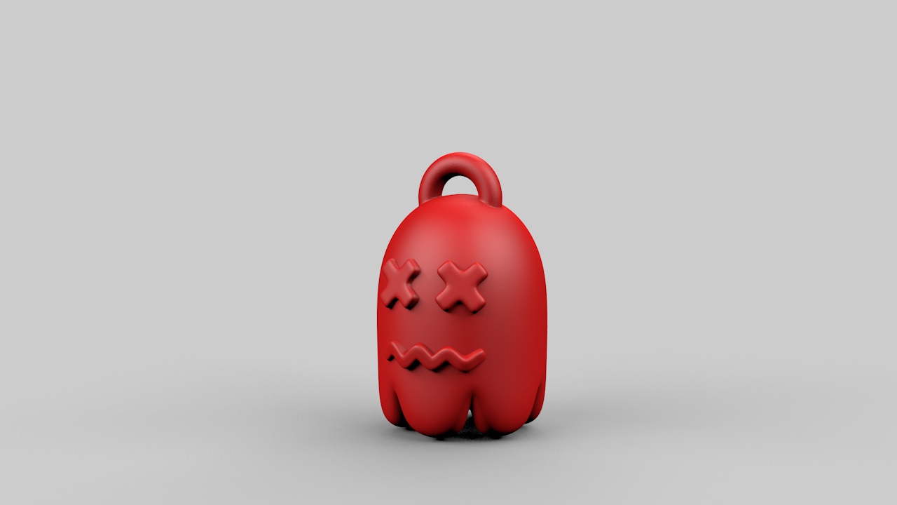 Ghost keychain (PACMAN inspired)