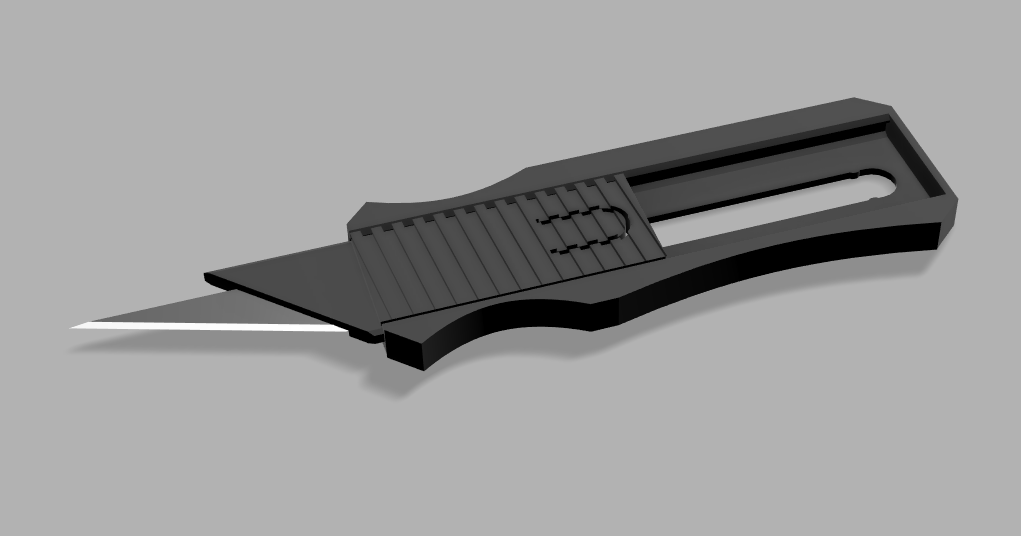 Xacto pocket sliding knife by Kelpik_ Download free STL model