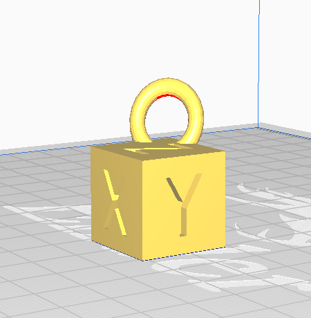 xyz calibration cube keychain