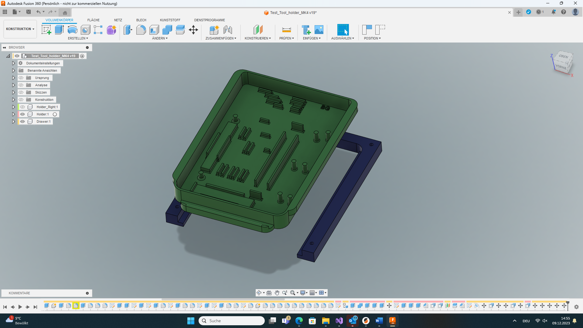 Miniatura 7 do modelo 3D Under table drawer for MK4 tools
