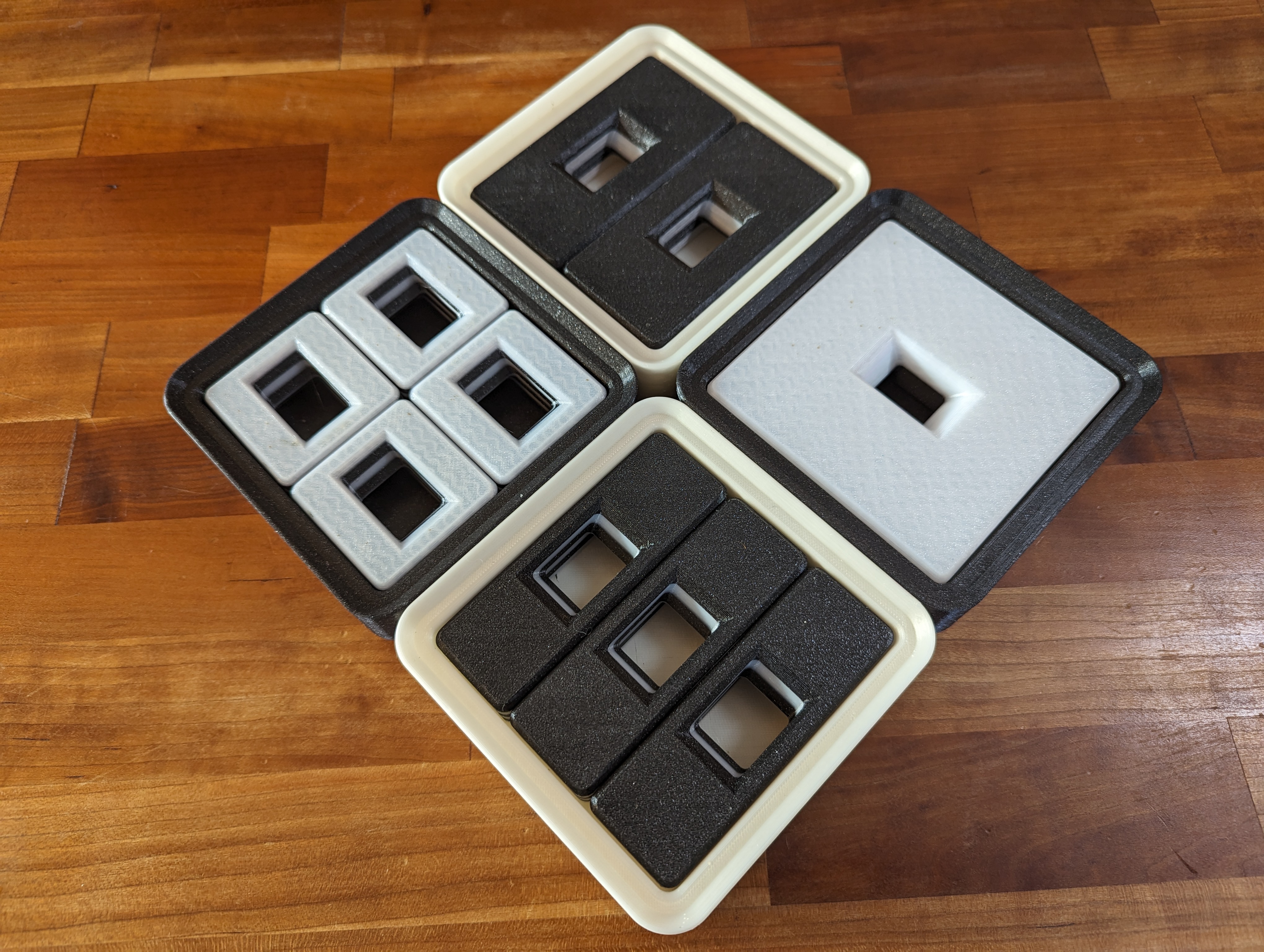 Montessori style block sorting stacking box