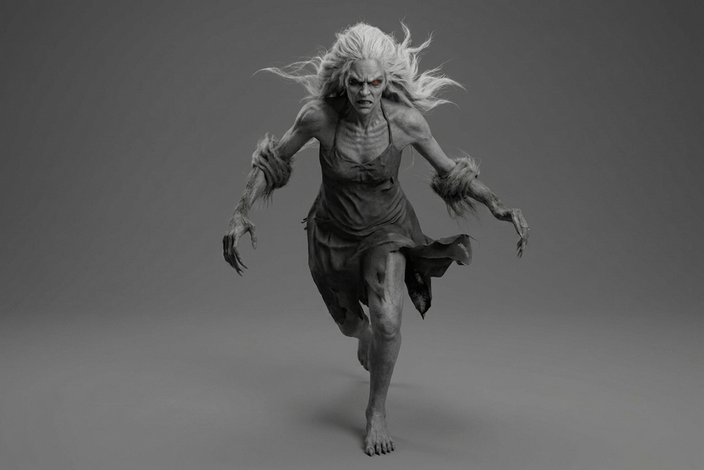 Horror Art - Running Banshee