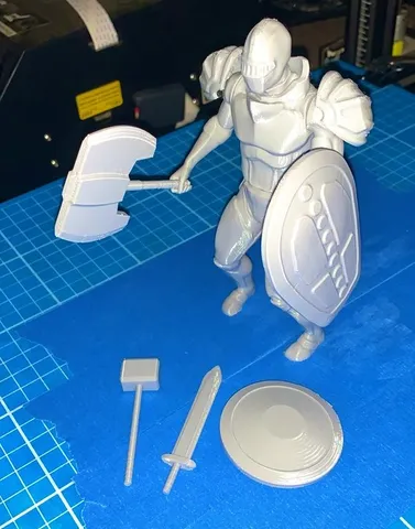 Knight/Guard for the Tanner3D Fantasy figure line.