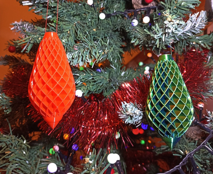 pine cone christmas ball