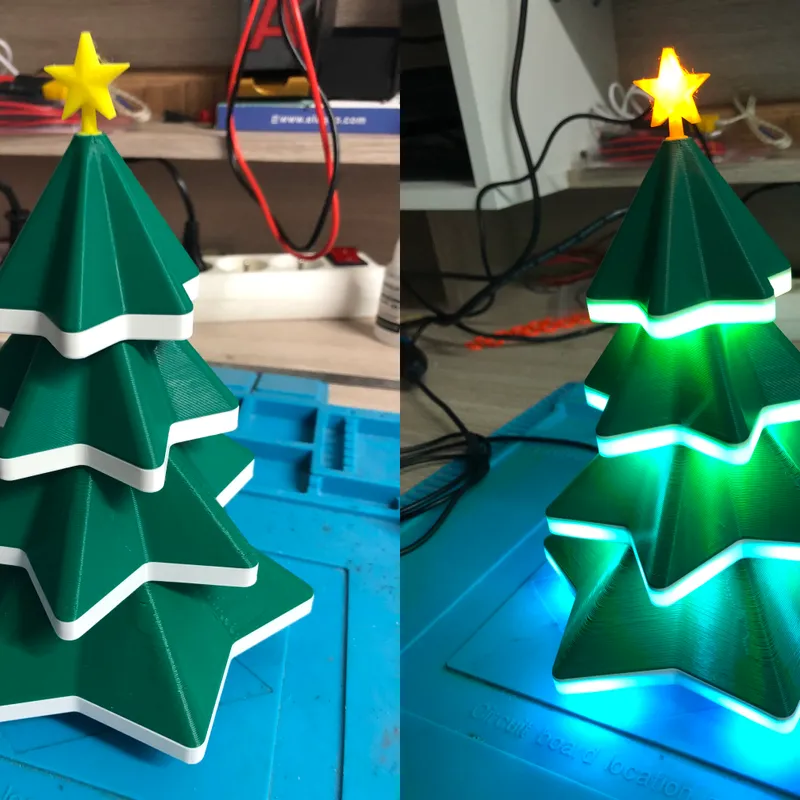 Neopixel LED Christmas Tree by Regis, Download free STL model