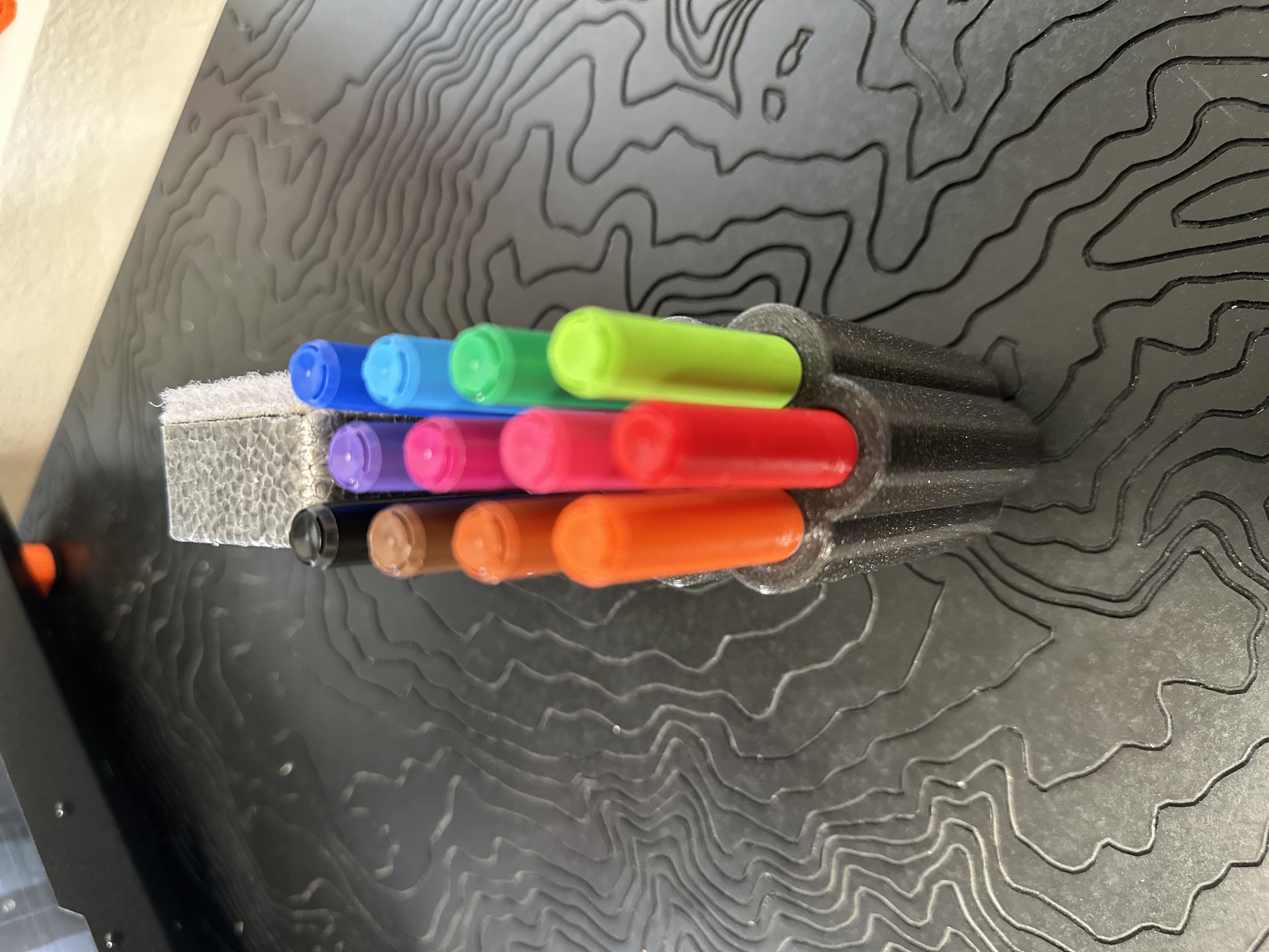 Dry Erase Marker + Eraser Holder by HWA Download free STL model