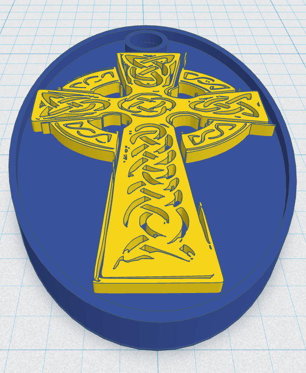 Celtic Cross Keytag 18