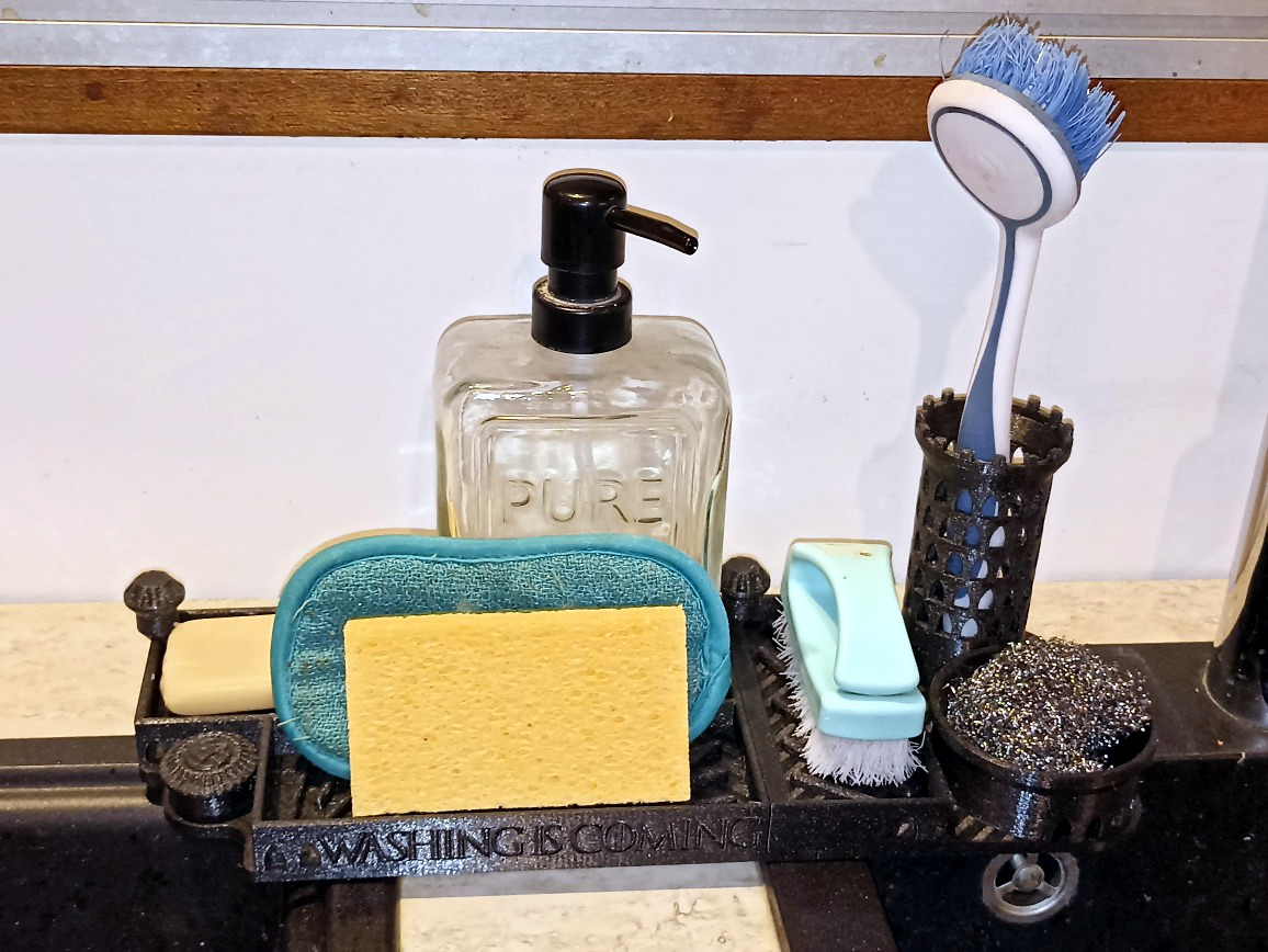 Custom Organizer Sponge Soap Brush Holder by Eric Laroche Download free STL model