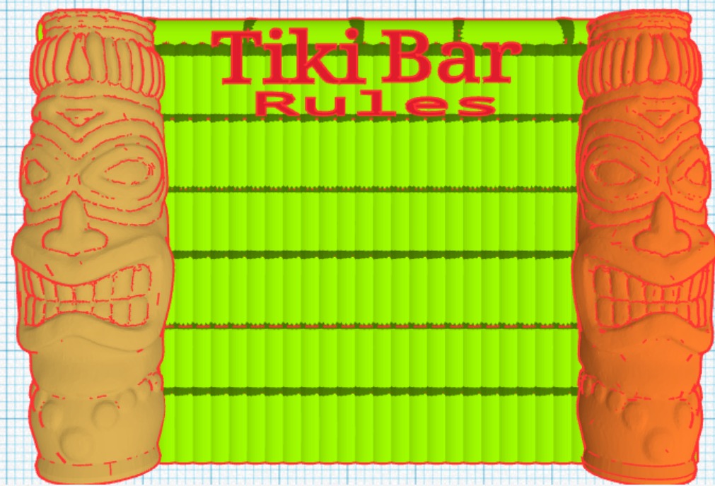 Tiki bar Rules sign by AxelTheRottweiler Download free STL model
