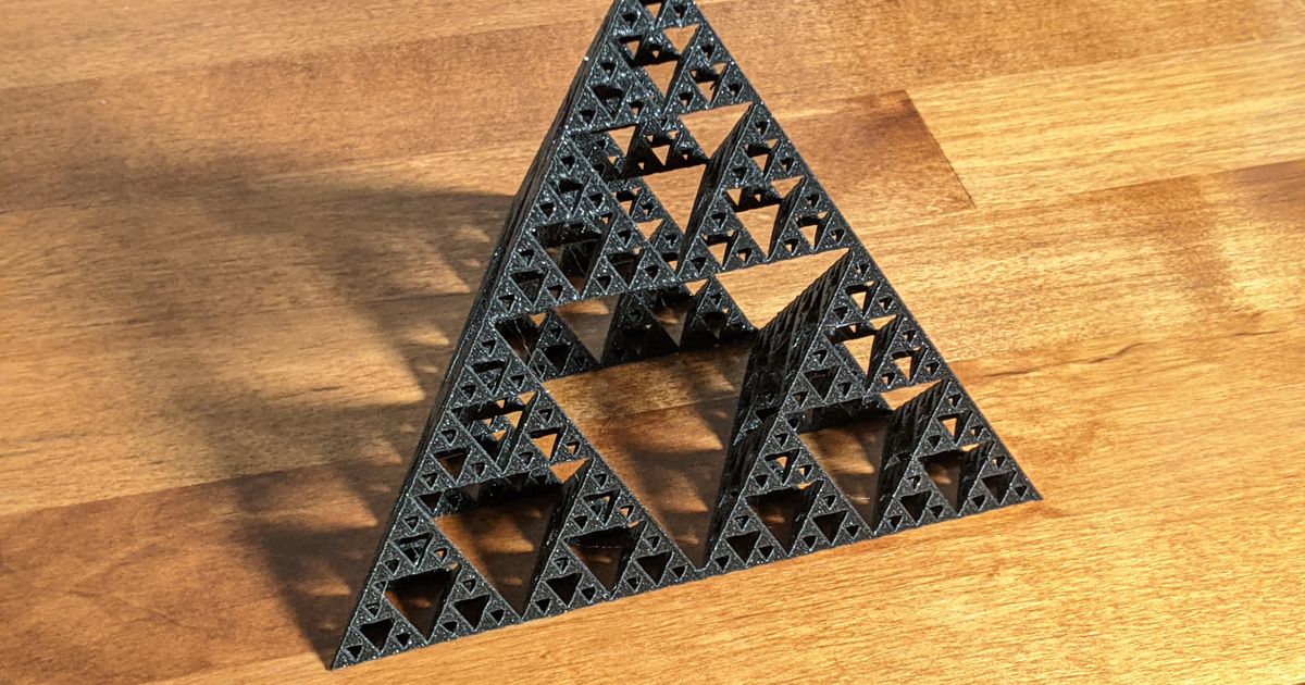 Sierpiński Tetrahedron by ericman314, Download free STL model