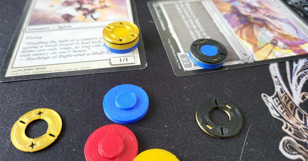 MTG Basic Dual Side +1/+1 and 1/1 counter by C8lin Download free