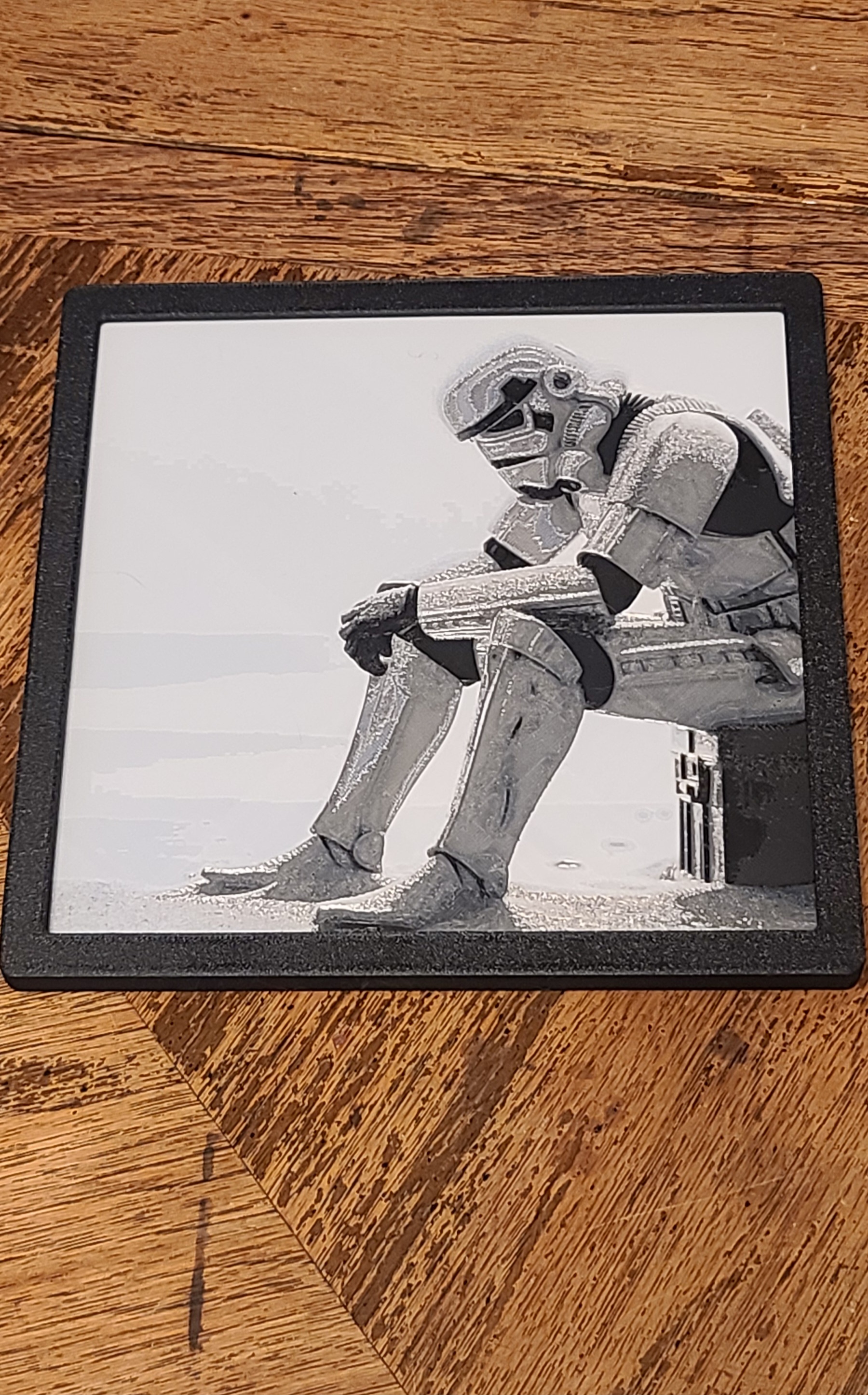 Sad Storm Trooper Hueforge Frame