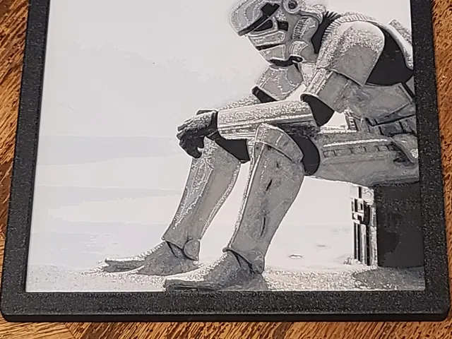Sad Storm Trooper Hueforge Frame