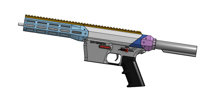 Daybreak MK3, Airsoft v2 gearbox chassis