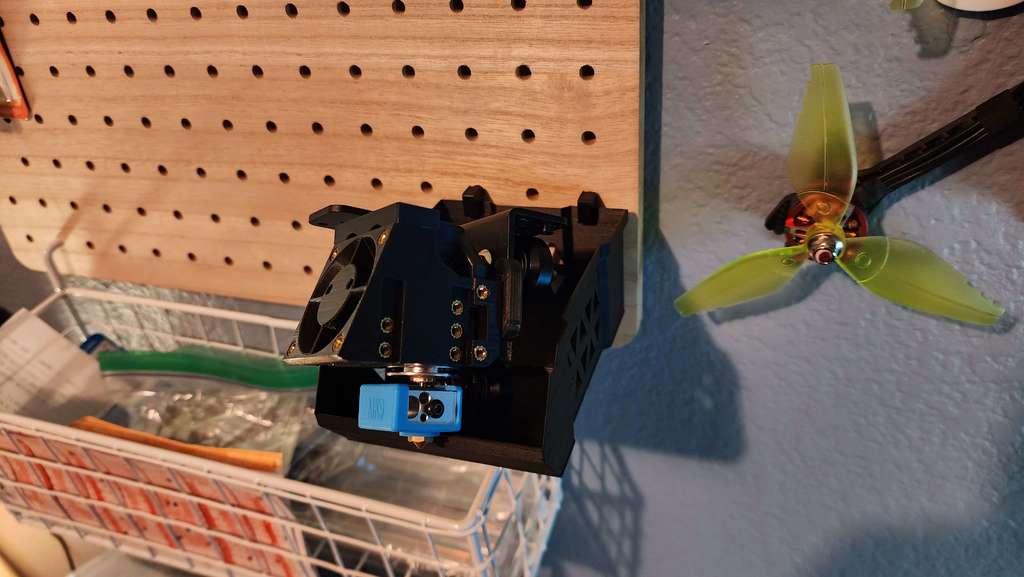 Stackable Box Holder V4 for Press-Fit Aldi Pegboard (5.8mm Dowel)