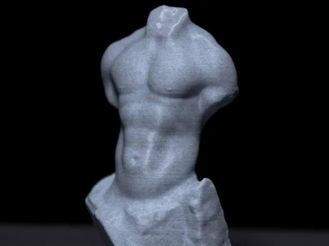 Carved Male Torso