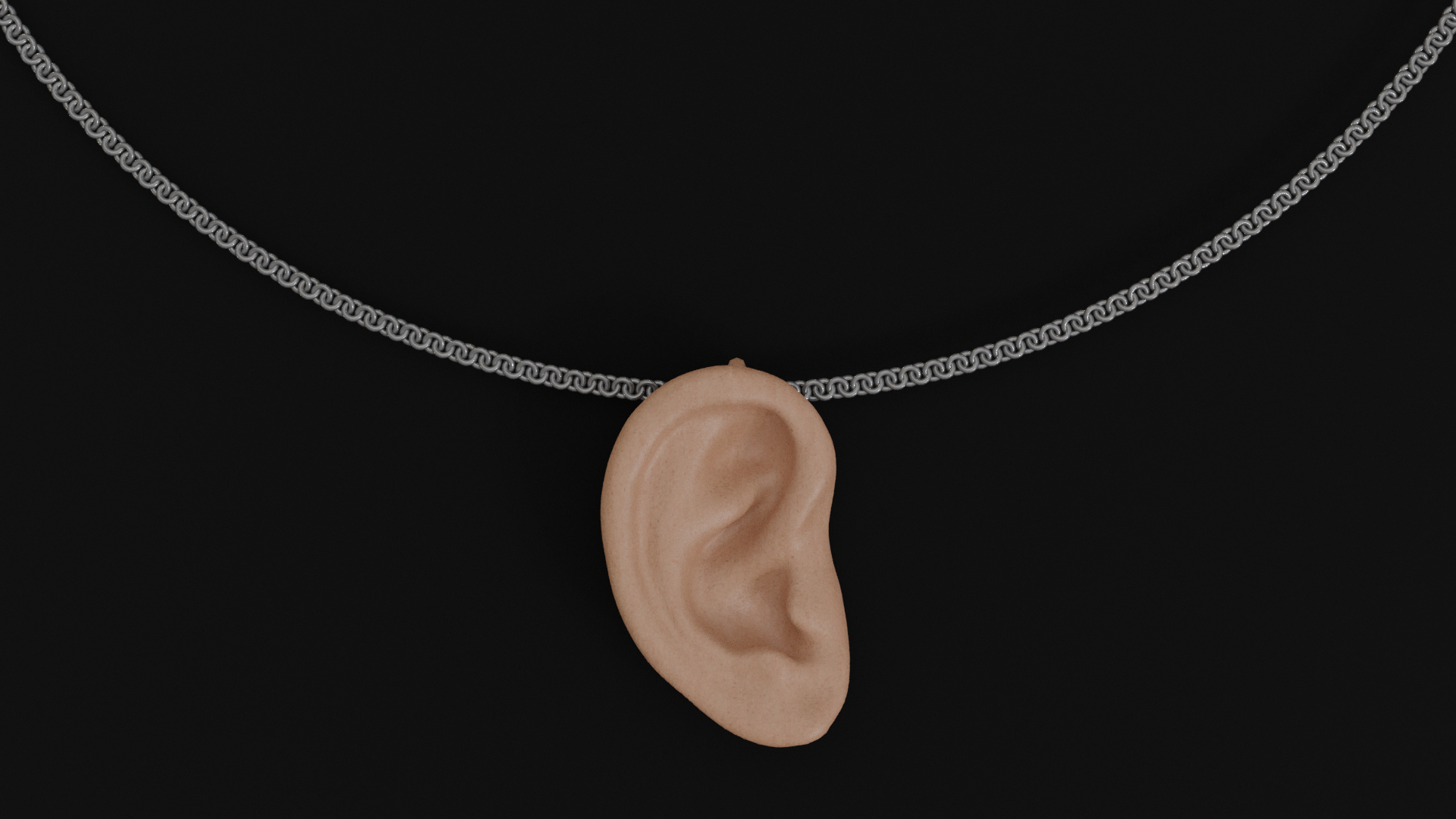 Miniatura 2 do modelo 3D Ear necklace/pendant