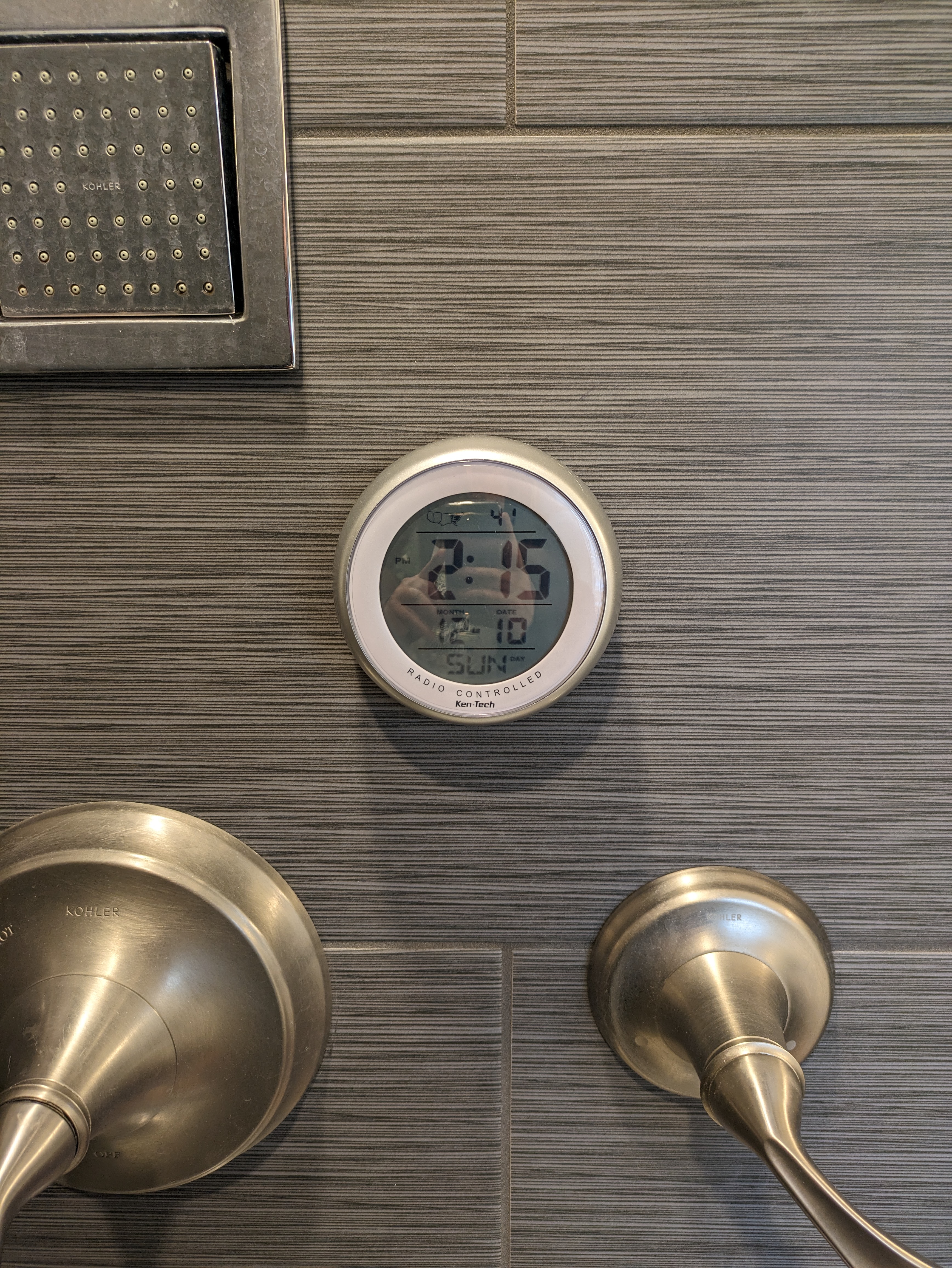 wall mount plate for Ken-Tech shower clock