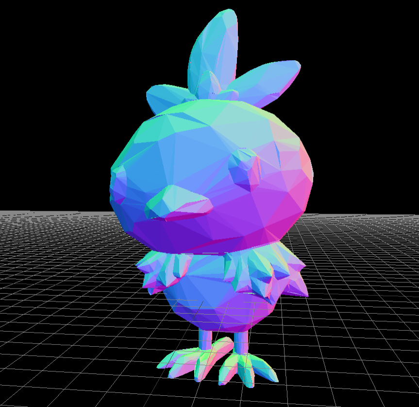 Low Poly Torchic Pokemon