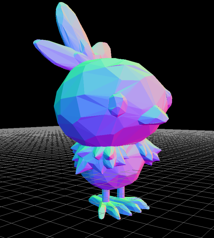 Miniatura 2 do modelo 3D Low Poly Torchic Pokemon