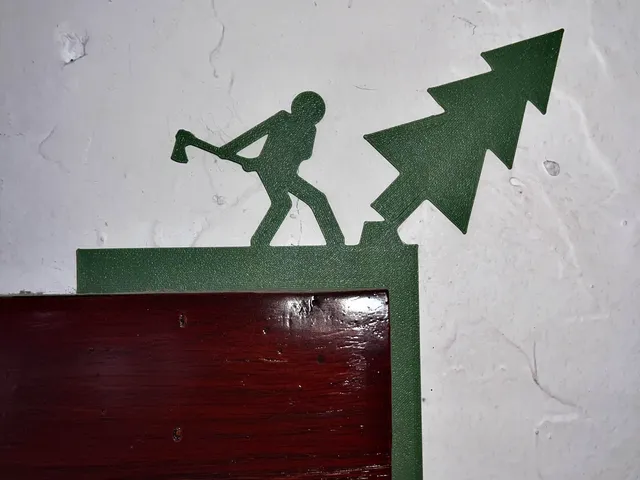 Christmas Tree Door Corner Sign