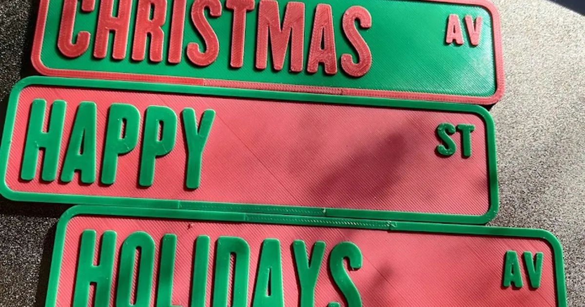 Winter Street Signs! Christmas Hanukkah Holidays by 253Bigfoot