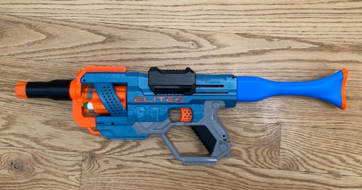 Nerf Elite 2.0 Blaster Removable Stock by mscalora Download free STL