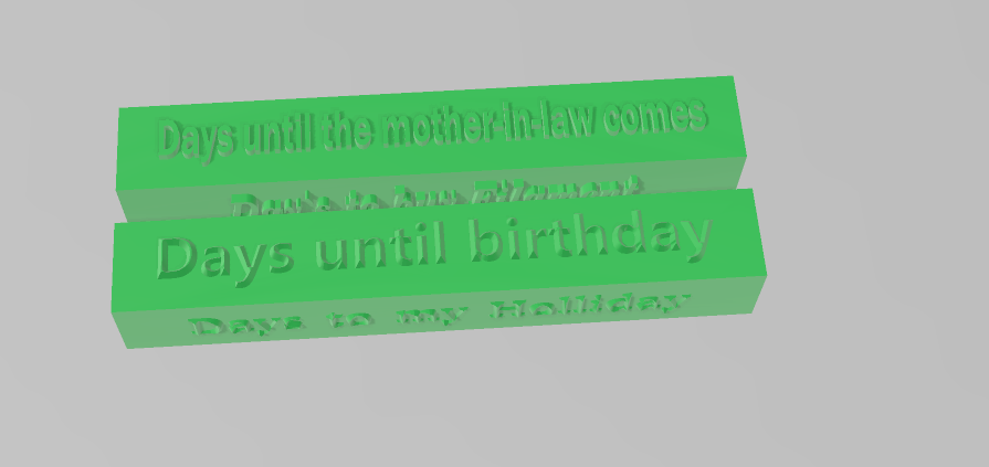 Day Counter by DBJ1980 | Download free STL model | Printables.com