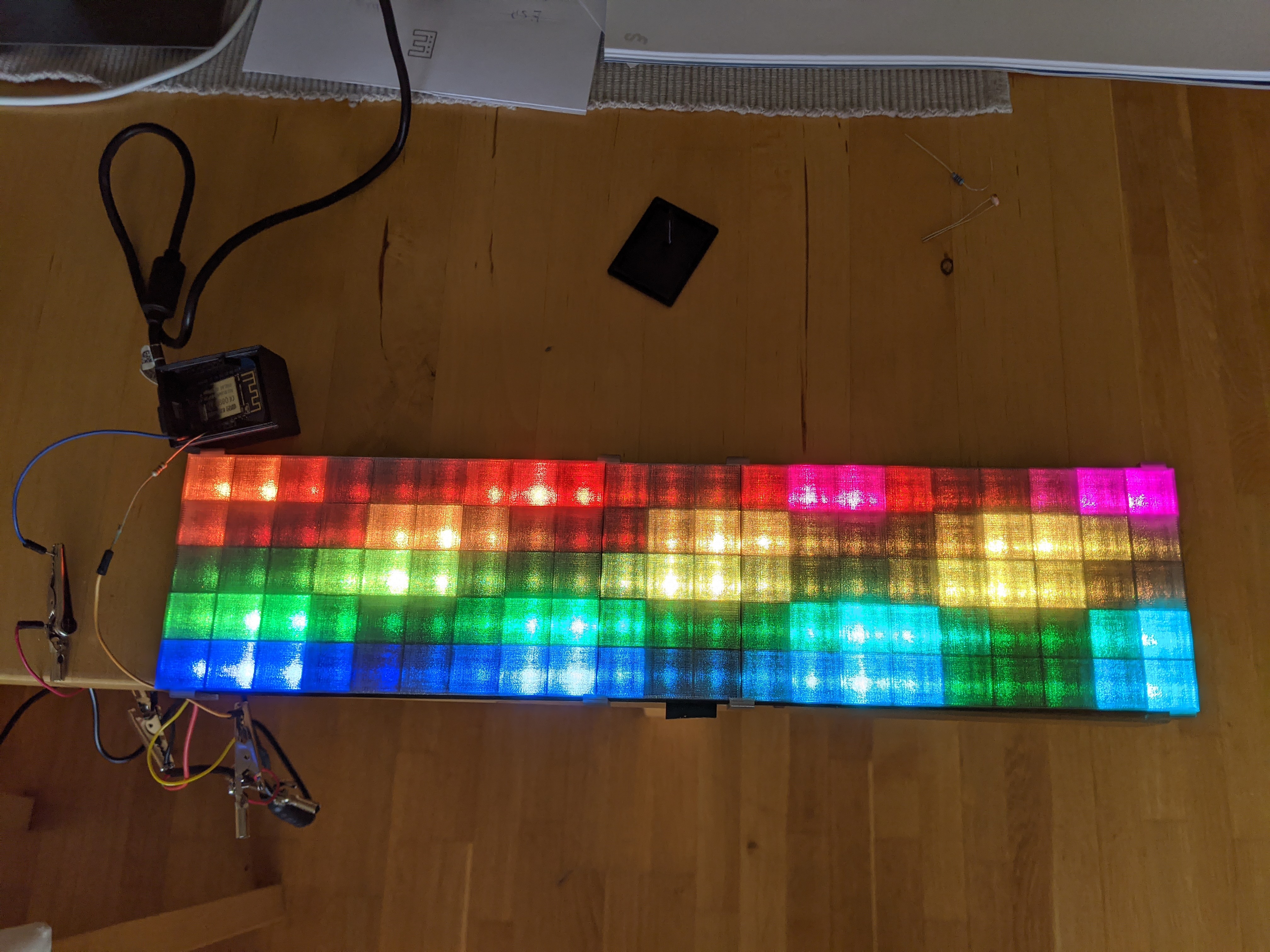 Miniatura 14 do modelo 3D Shelf Led Clock (with Snake)