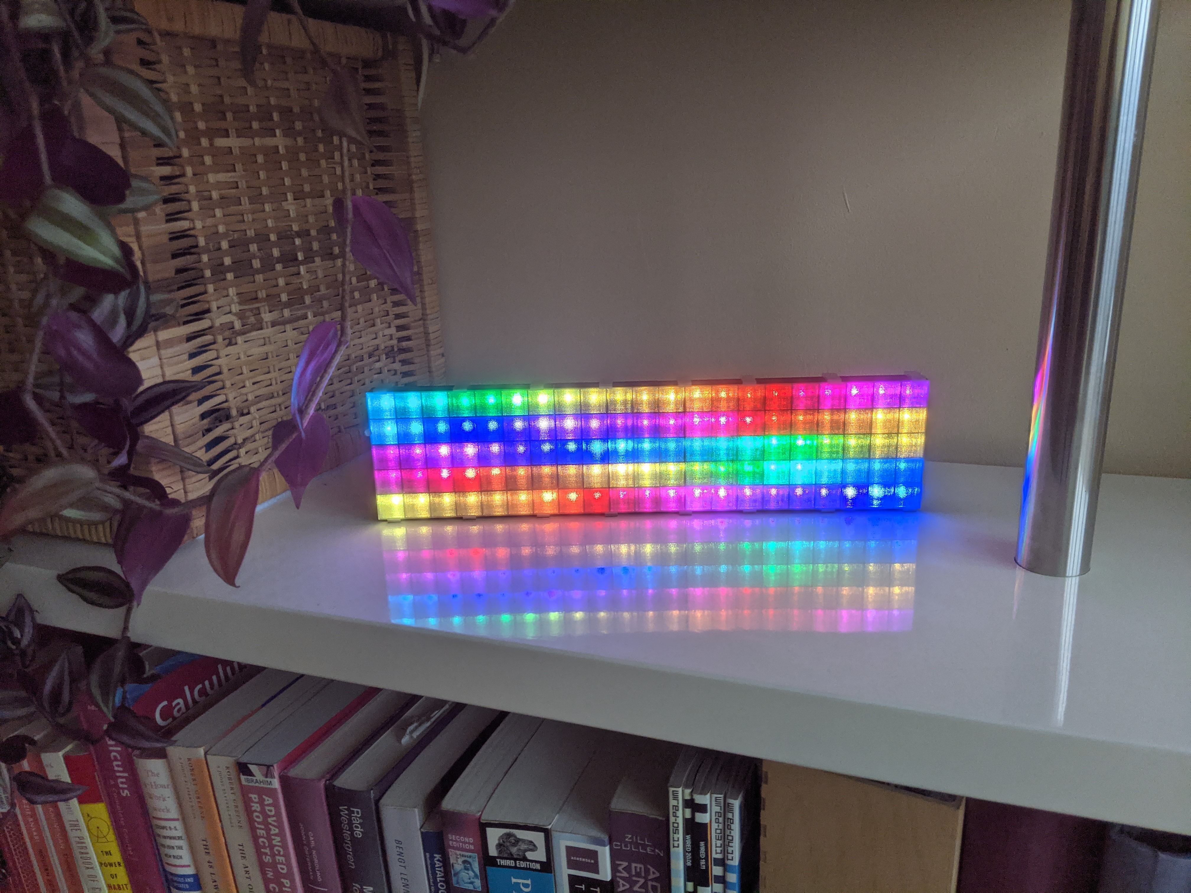 Miniatura 3 do modelo 3D Shelf Led Clock (with Snake)