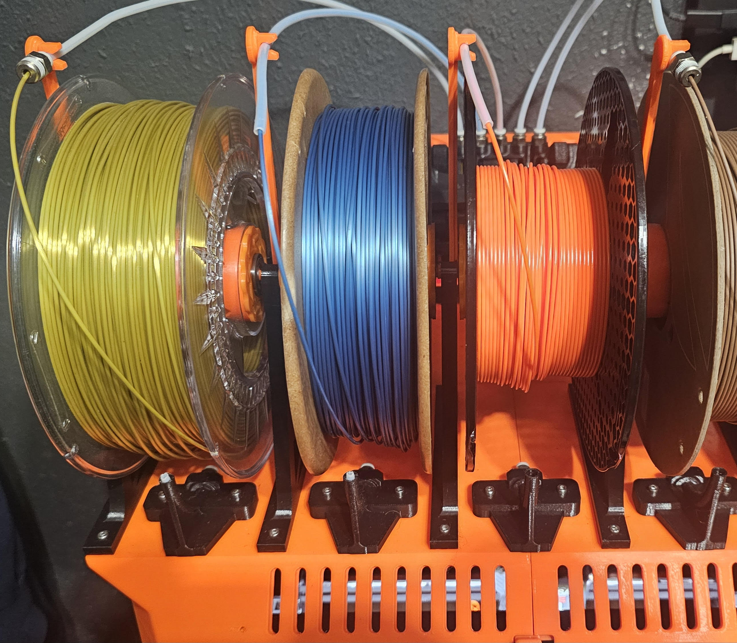 Core One MMU3 community version - Rewind spool PTFE collet axle 3D model thumbnail