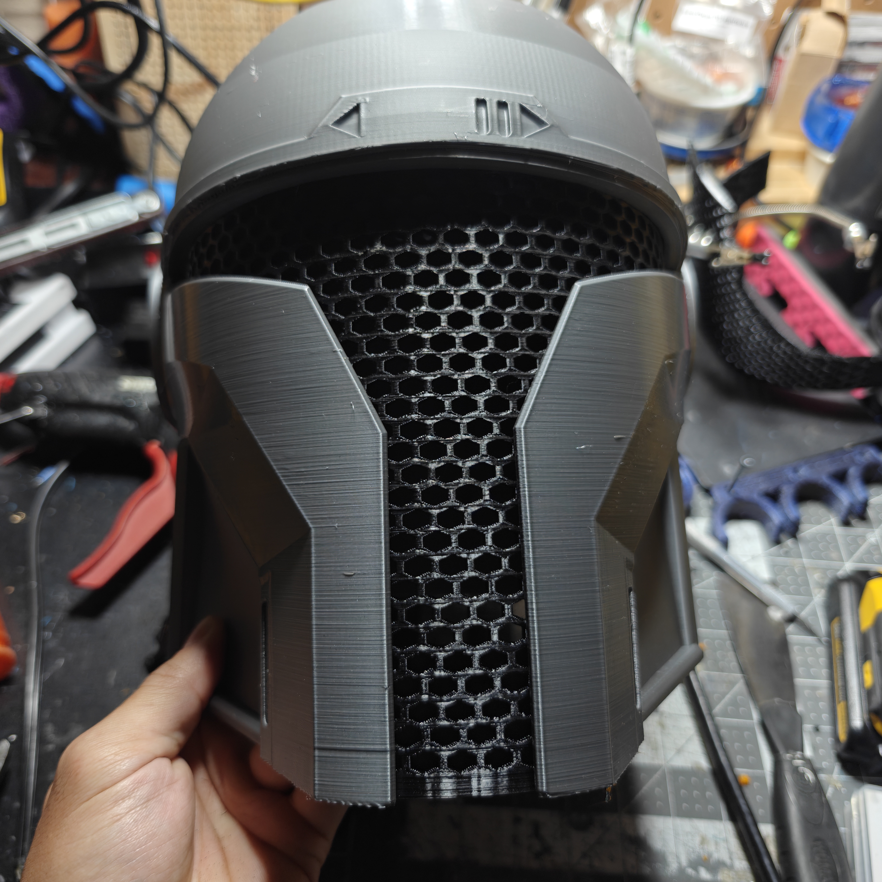 Printable Hex Visor 3D model thumbnail