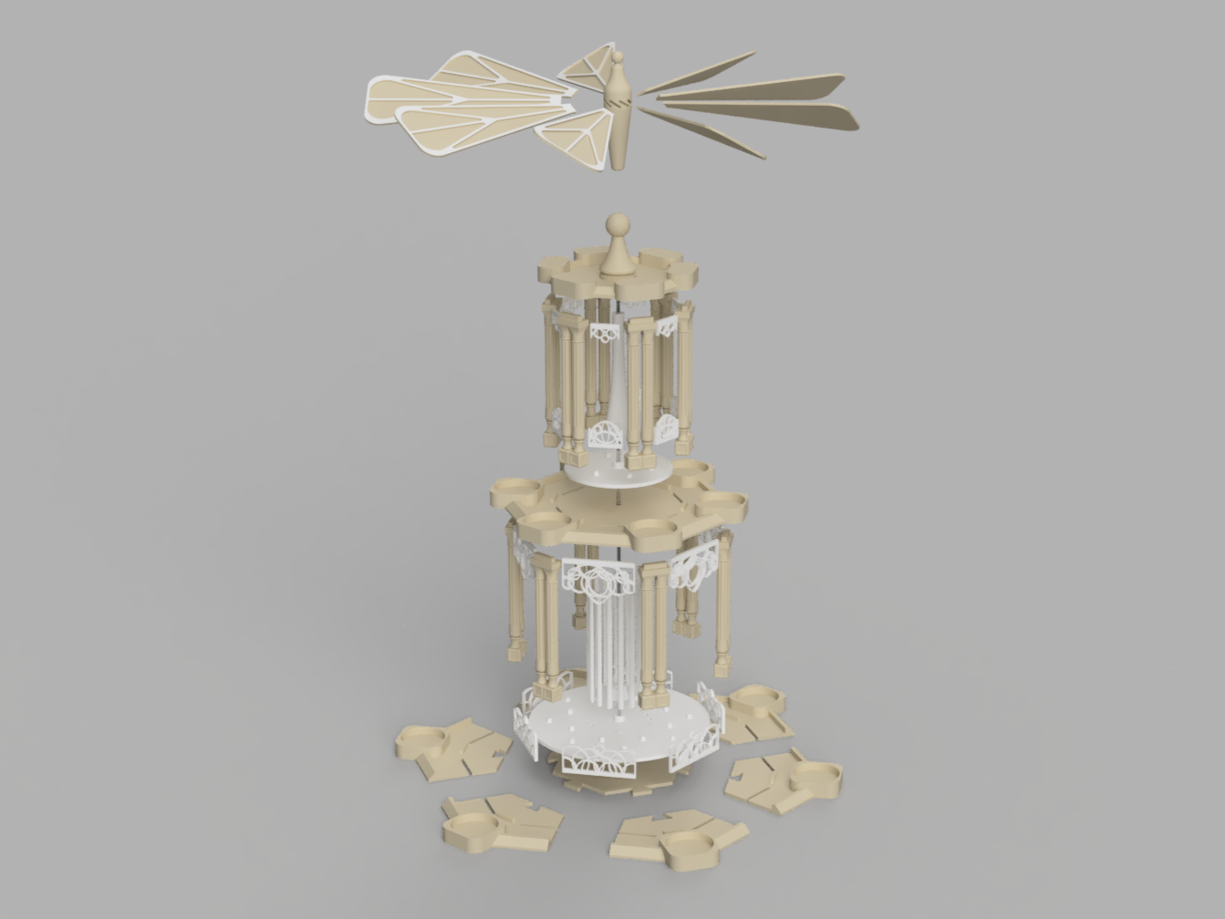Christmas Pyramid Candle Carousel By Titafubaki Download Free STL christmas-pyramid-candle-carousel-by-titafubaki-download-free-stl