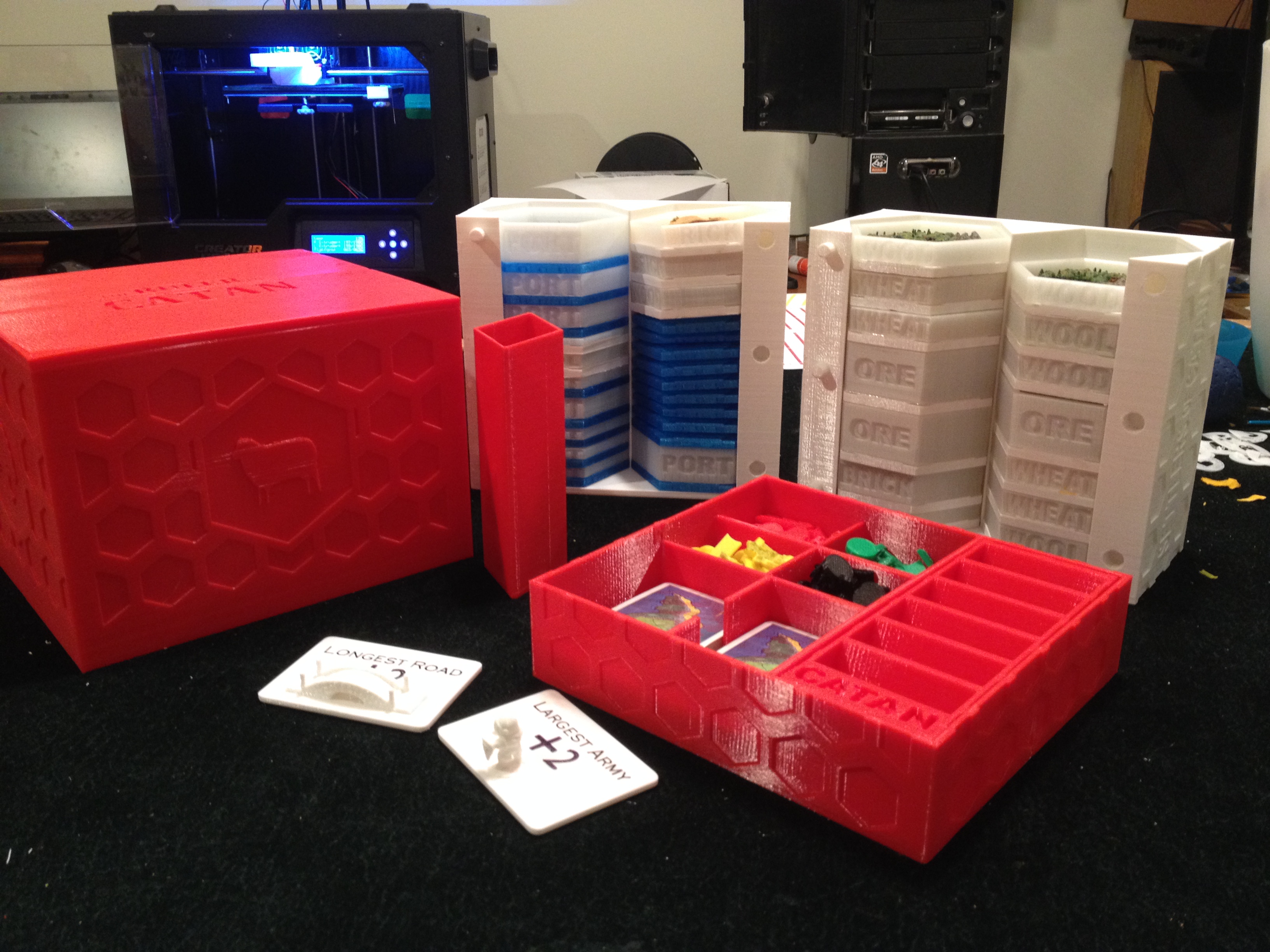 Storage for Settlers of Catan (with split models)