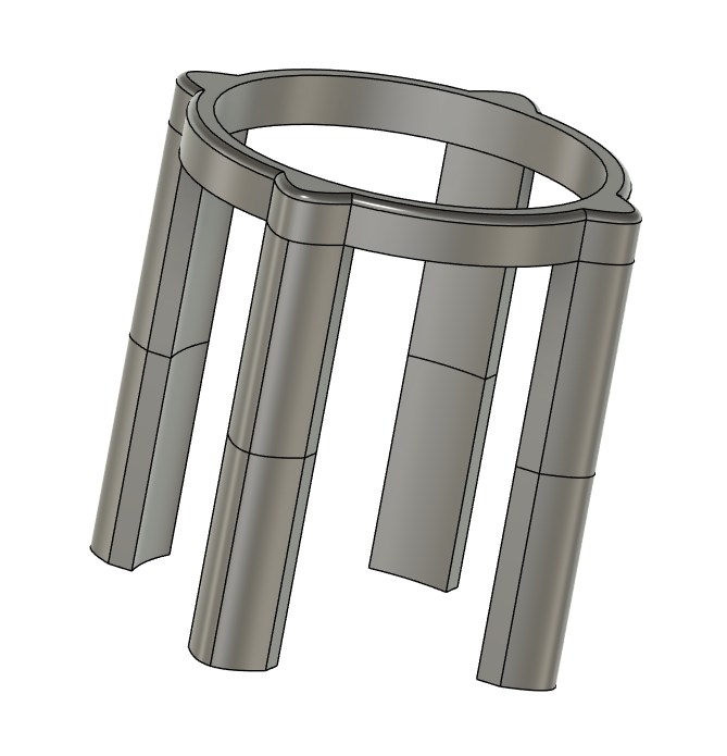 Pet Food Bowl Riser by BertB Download free STL model