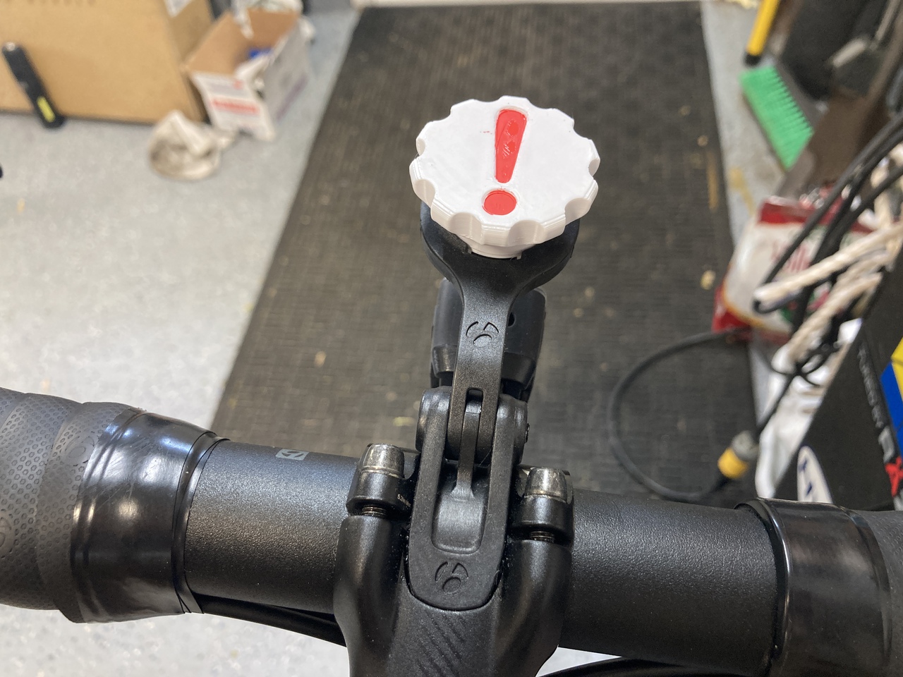 Reminder for Garmin or Wahoo quarter turn bike computer