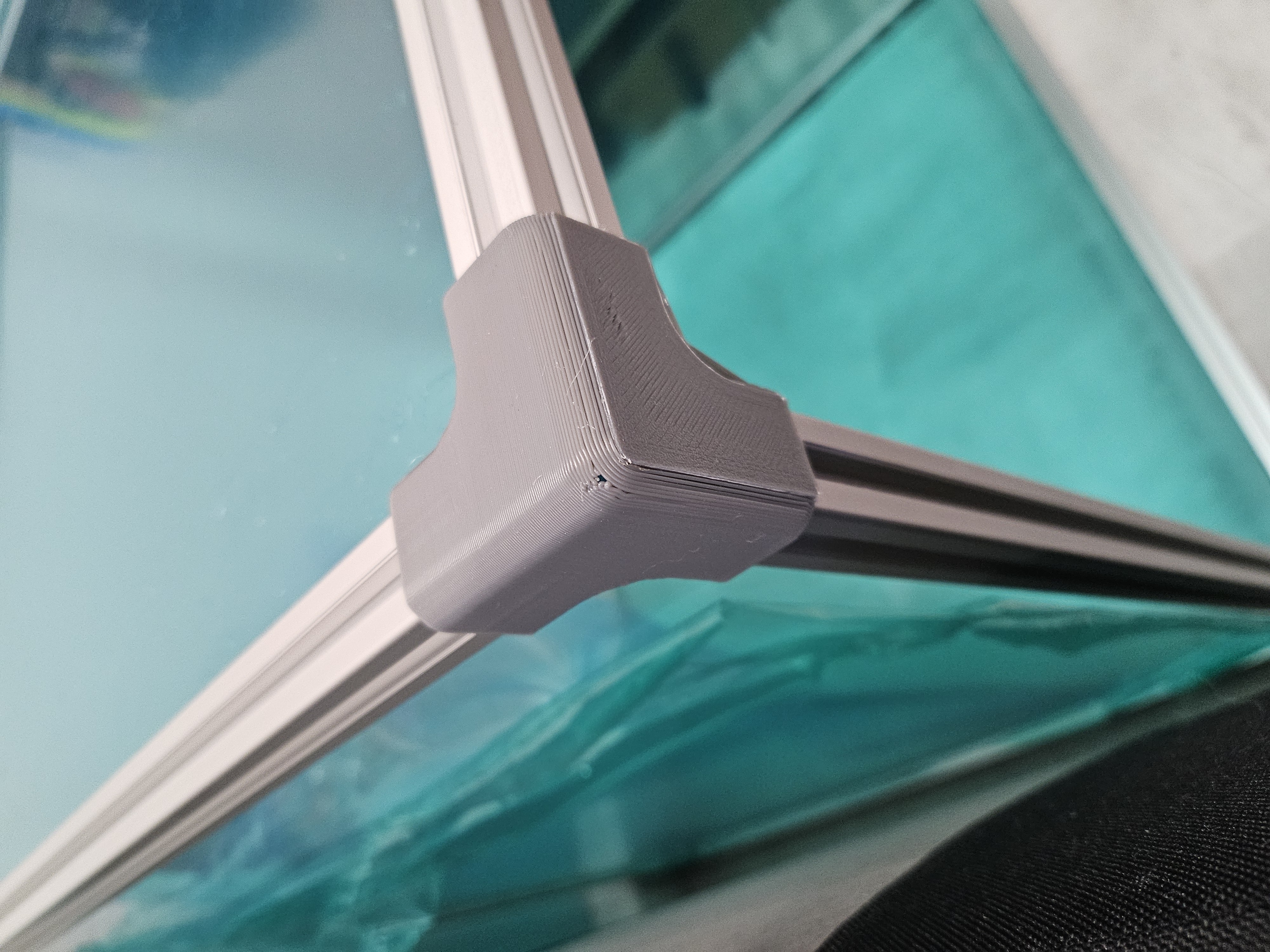 Bosch Aluprofil kompatibel Eckwinkel 20x20 Typ-6 Nut