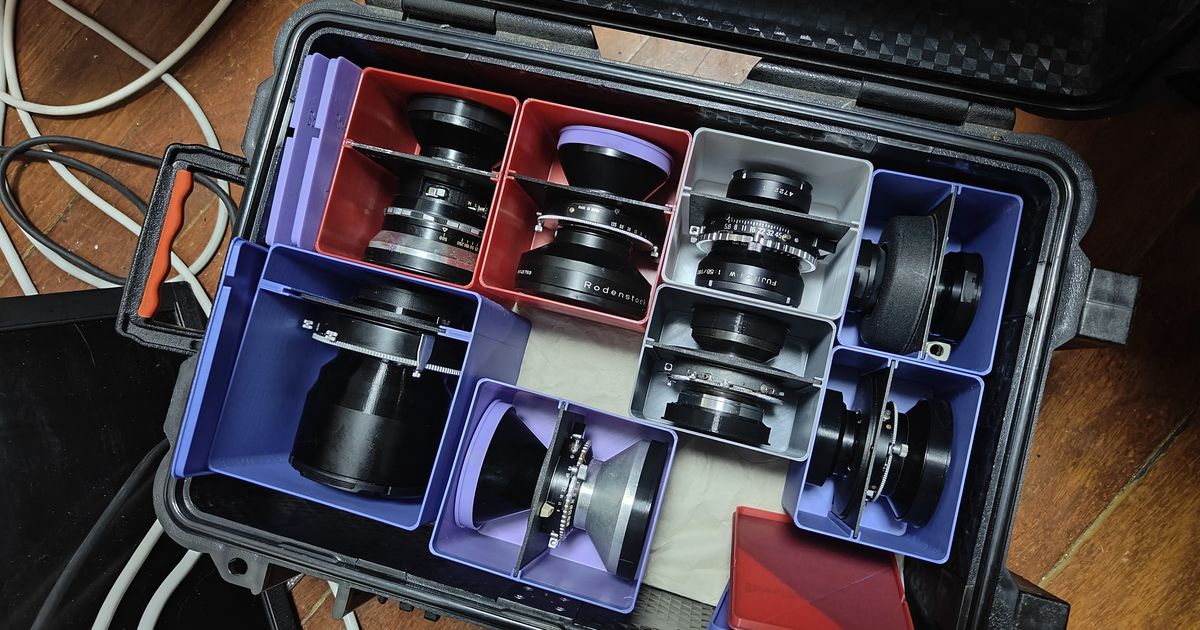 Lens box for famous (I owned) large format lens in Linhof board by