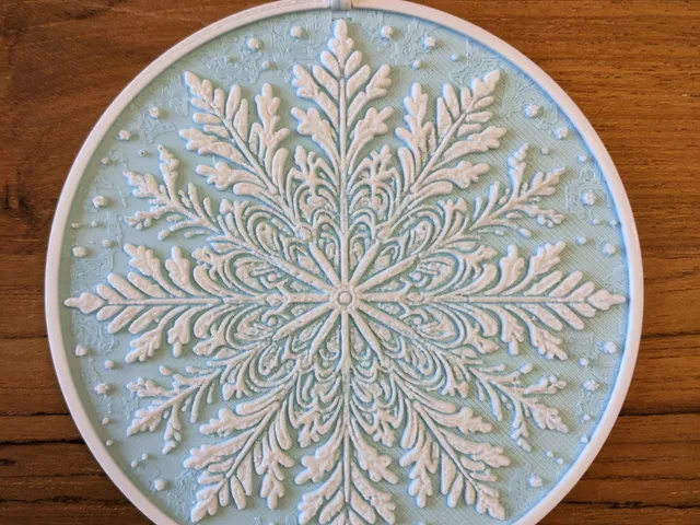 Snowflake Coaster Set - fixed STLs