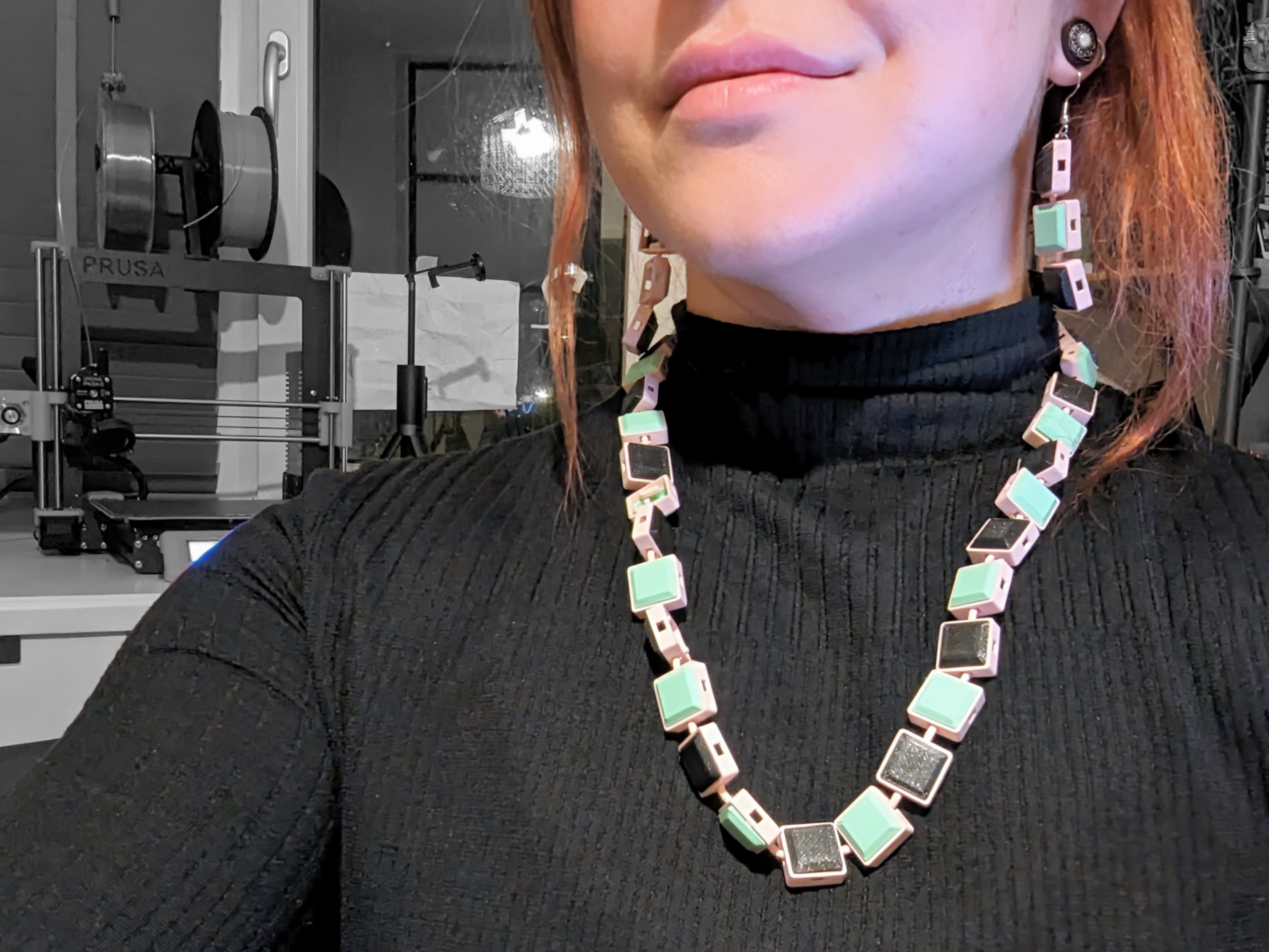 Modular Necklace Set with Interchangeable Keycaps
