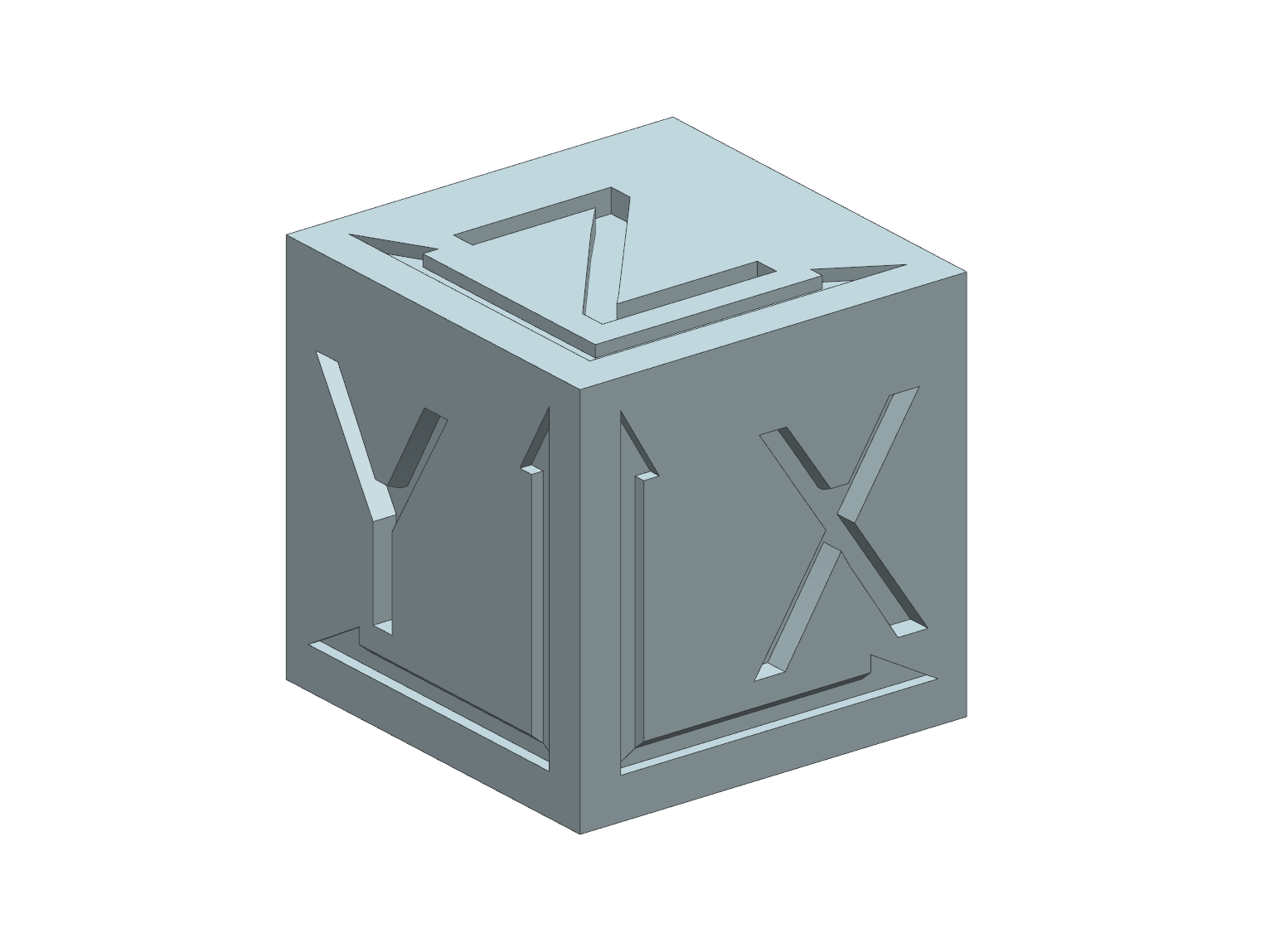 XYZ Calibration Cube 20mm By Julian0815 | Download Free STL Model ...