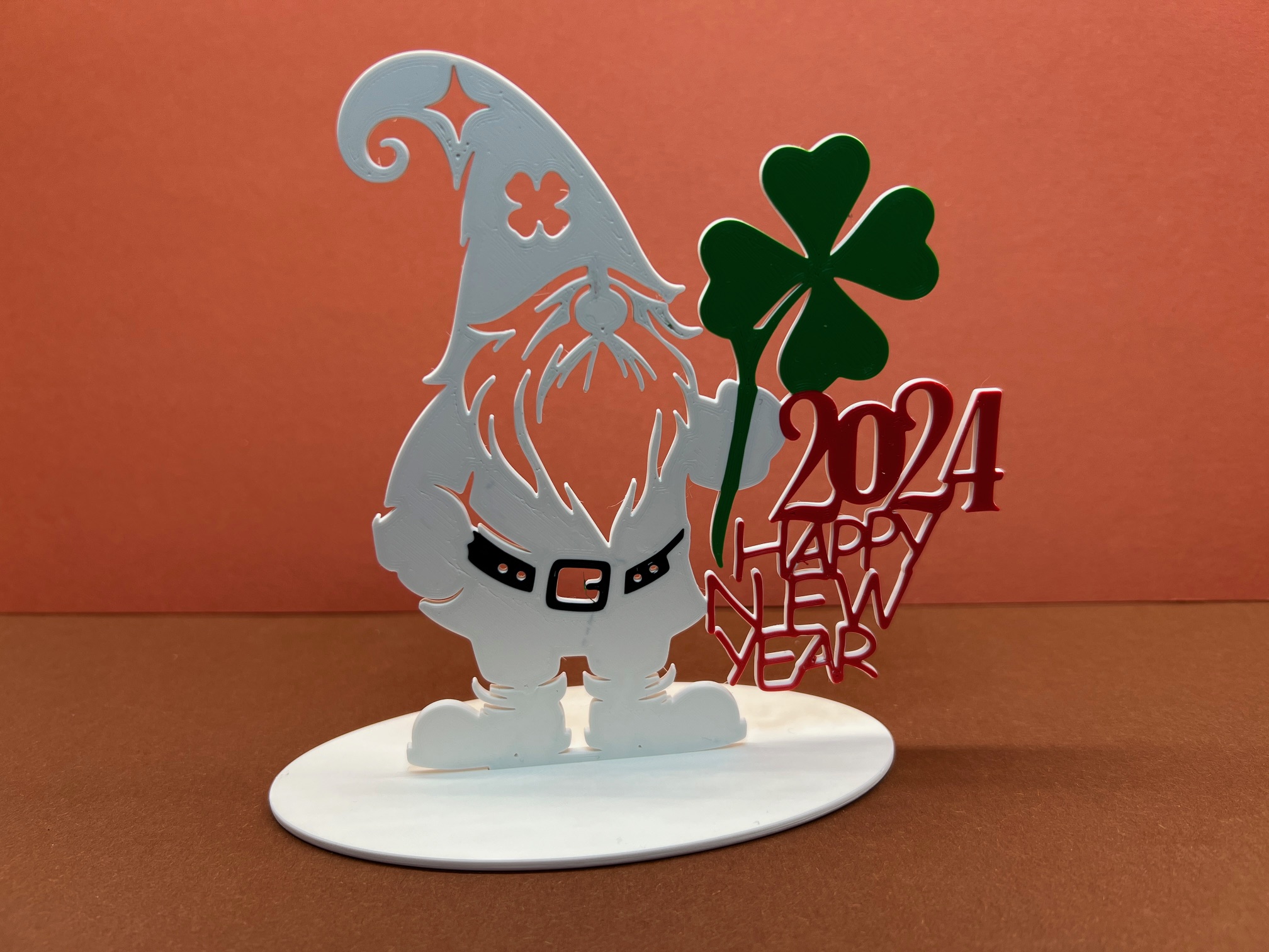 Gnom 2024 Happy New Year By UFAB Download Free STL Model Printables Com   Gnome2024happynewyearbunt 