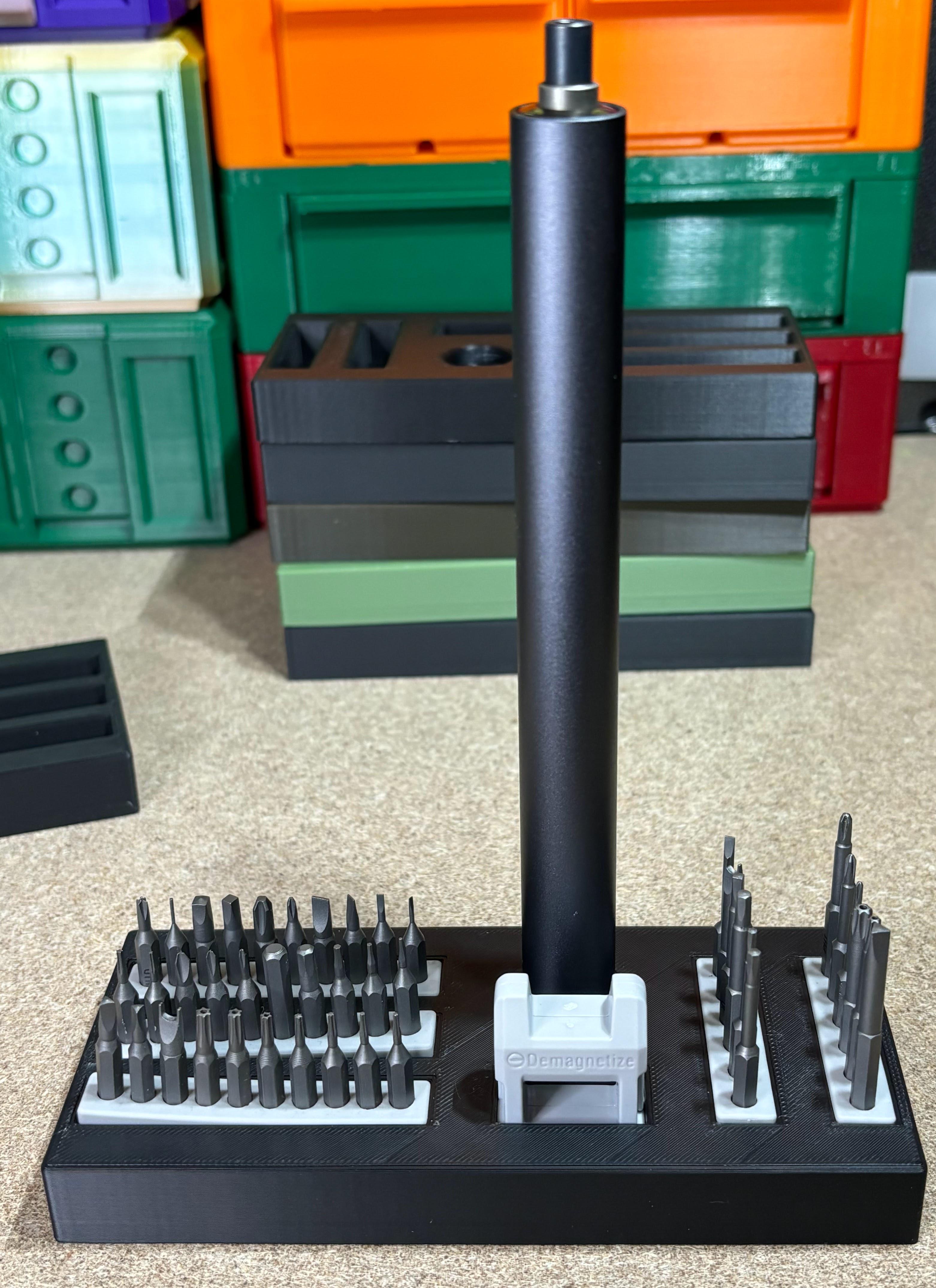 Electric Screwdriver Holder and Bit Holder for MAVHTEL Brand by Noobie