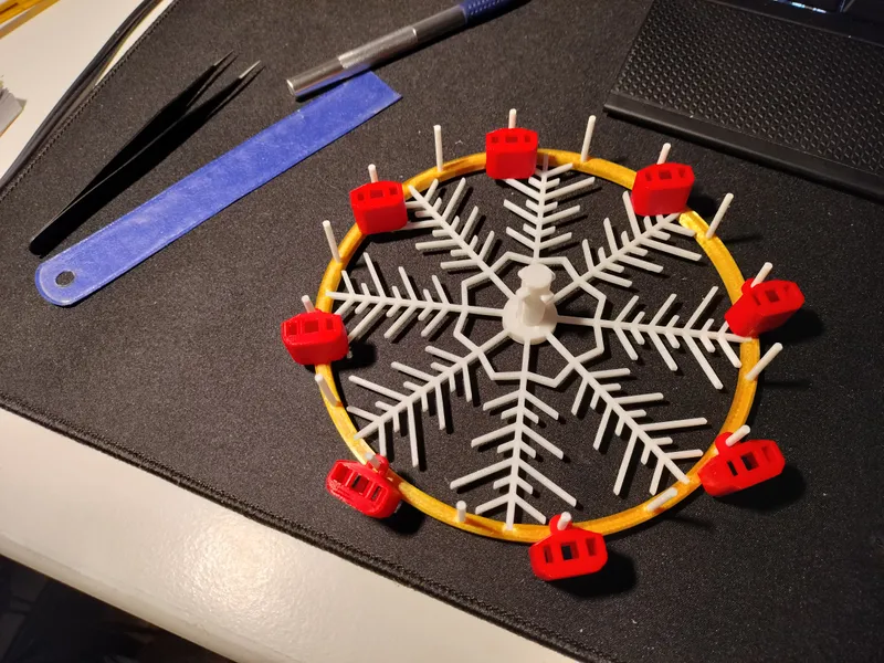 Snowflake Ferris Wheel by superjd | Download free STL model ...