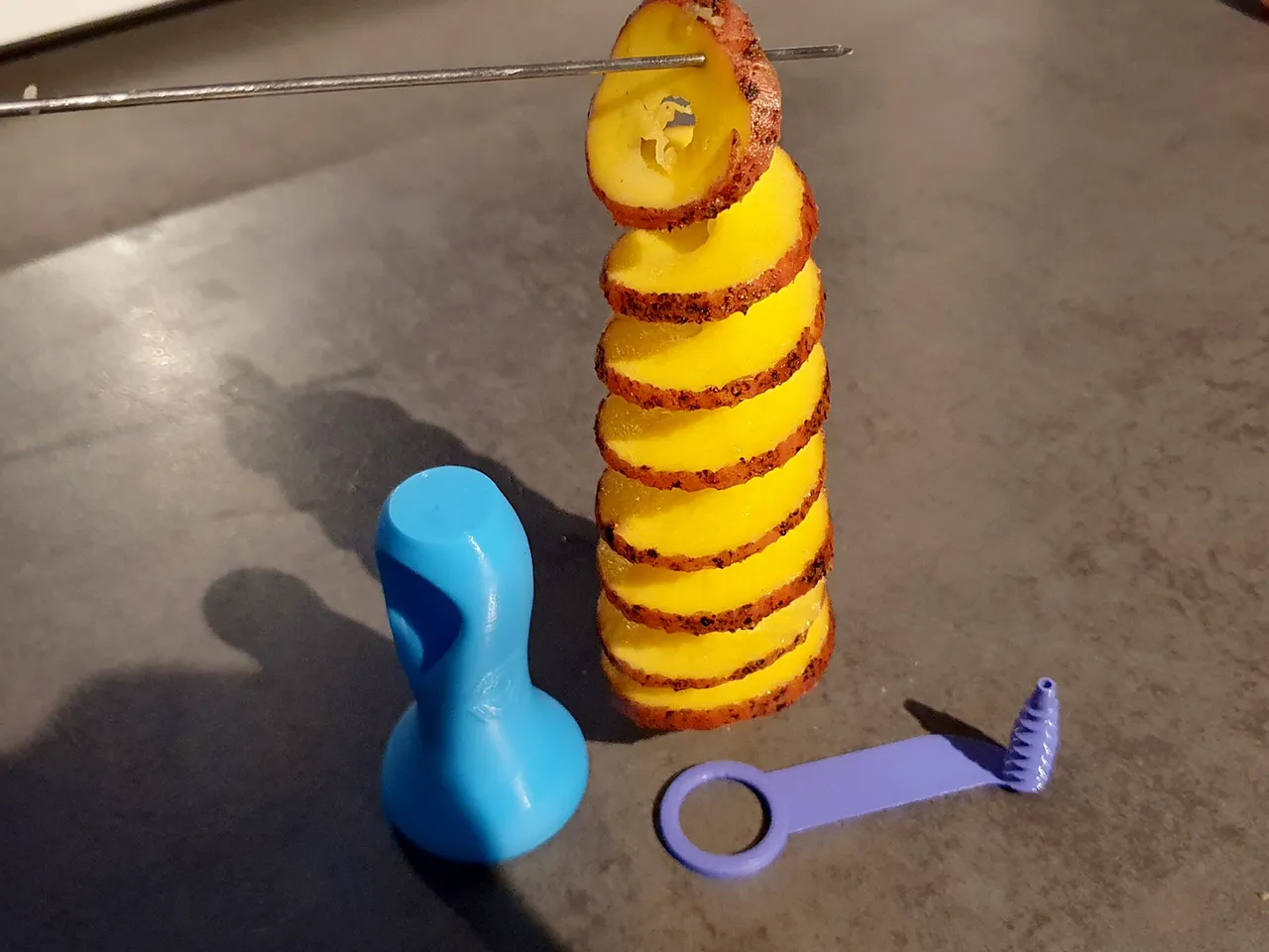 How To Make Spiral Potato Cutter, Homemade Spiral Potato Cutter