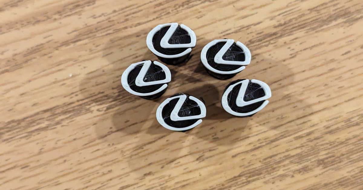 Lexus Tire Valve Stem Cap by Nuvz Download free STL model
