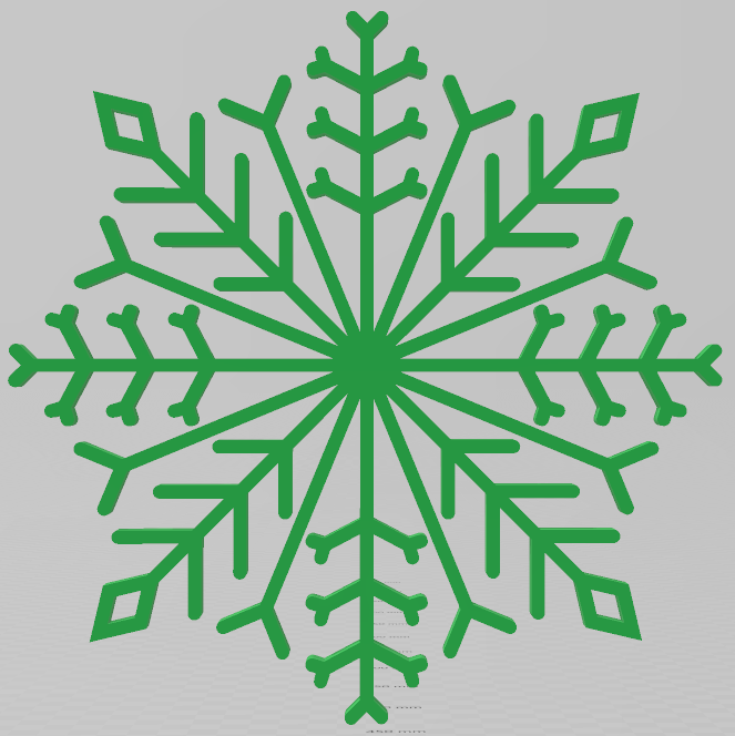 EASY TO PRINT, SNOWFLAKE, CHRISTMAS ORNAMENT 26, ORNAMENTS