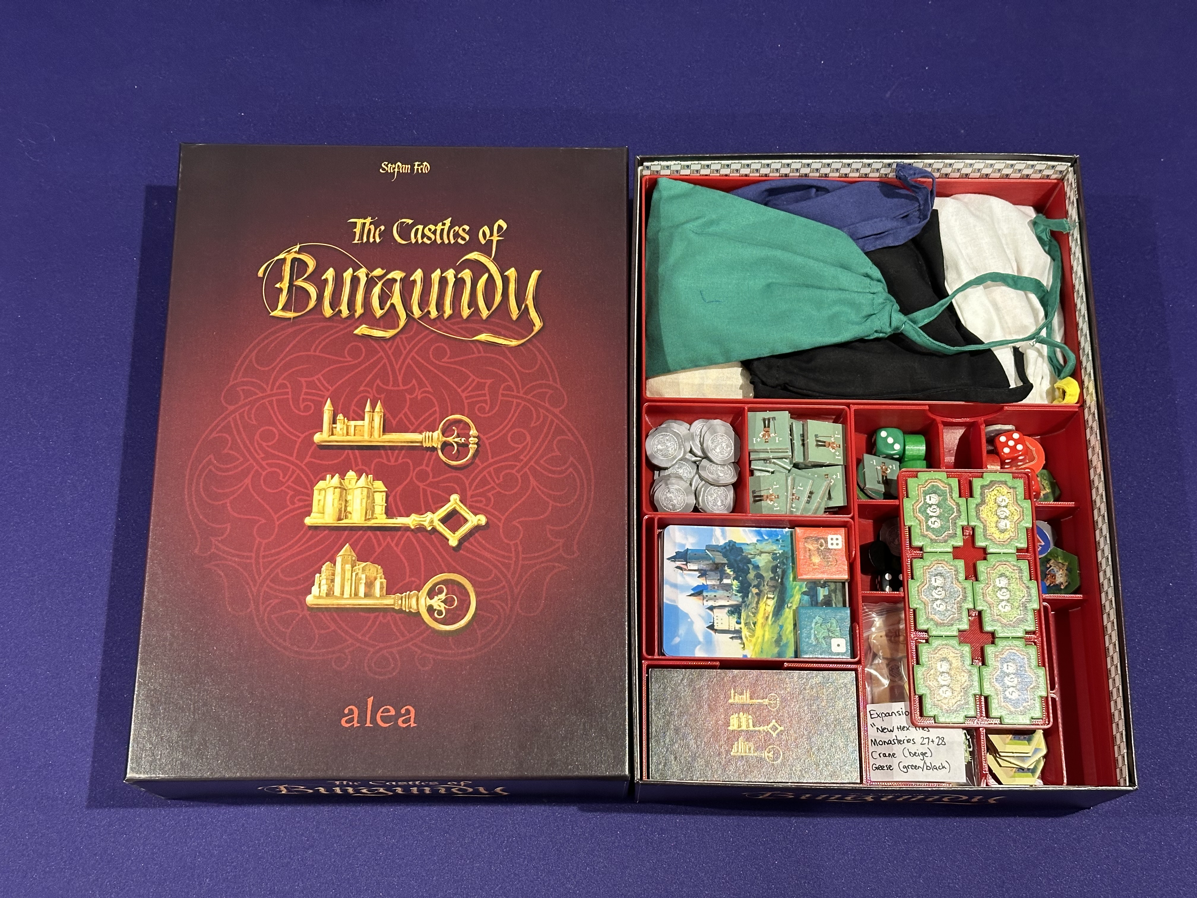 Castles of Burgundy (2019) Box Insert