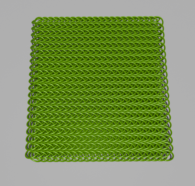 Half Persian Chainmail Sheet and test print